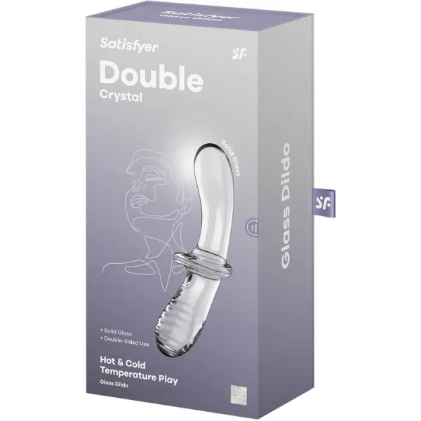 Doppel Kristall Dildo Transparent von Satisfyer Crystal | Fesselliebe.de