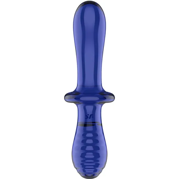 Doppel Kristall Dildo Blau von Satisfyer Crystal | Fesselliebe.de