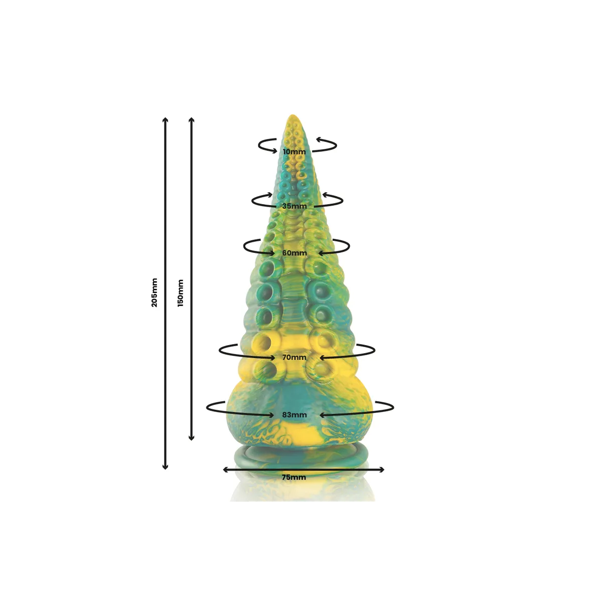 Cetus Grüner Tentakel-Dildo, Grosse Grösse von Epic | Fesselliebe.de