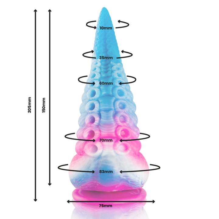 Phorcys Blauer Tentakel-Dildo, Grosse Grösse von Epic | Fesselliebe.de