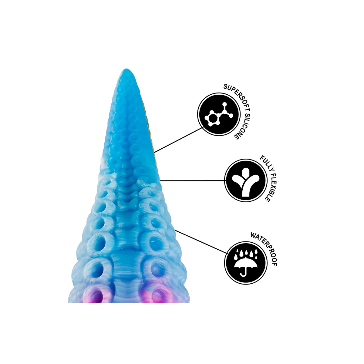 Phorcys Blauer Tentakel-Dildo, Kleine Grösse von Epic | Fesselliebe.de