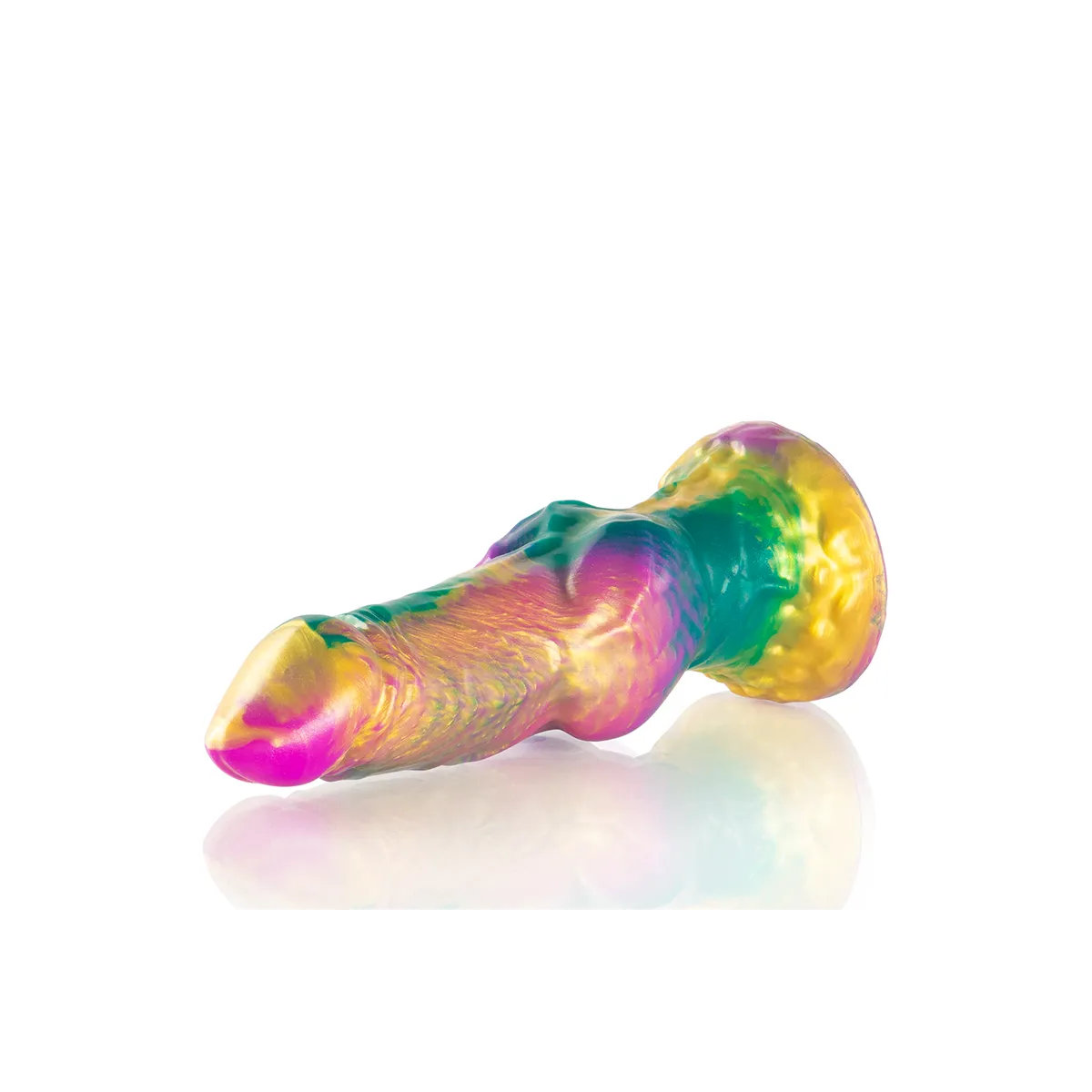 Iris Dildo mit Regenbogenfarbenen Hoden der Vergnügung von Epic | Fesselliebe.de