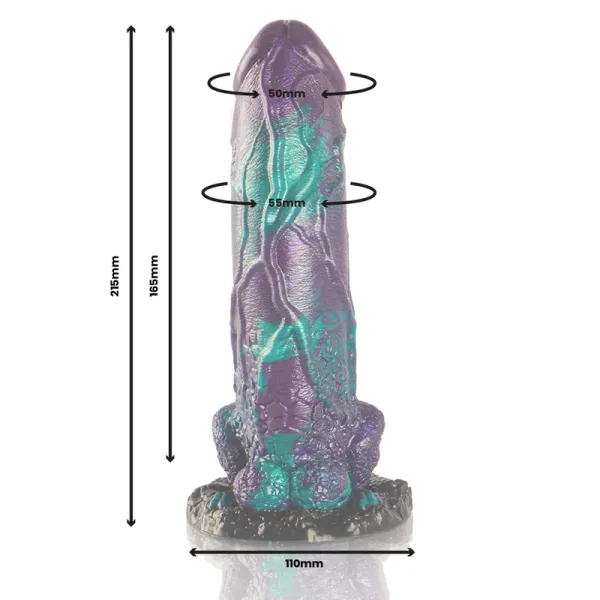Basilisk Dildo Doppelt Schuppig Vergnügen, Grosse Grösse von Epic | Fesselliebe.de