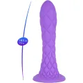 Dreamy Dildo Fantasy Flüssigsilikon Thermoreaktiv Violett 18,5 cm von Silexd