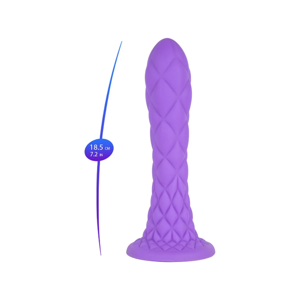 Dreamy Dildo Fantasy Flüssigsilikon Thermoreaktiv Violett 18,5 cm von Silexd | Fesselliebe.de