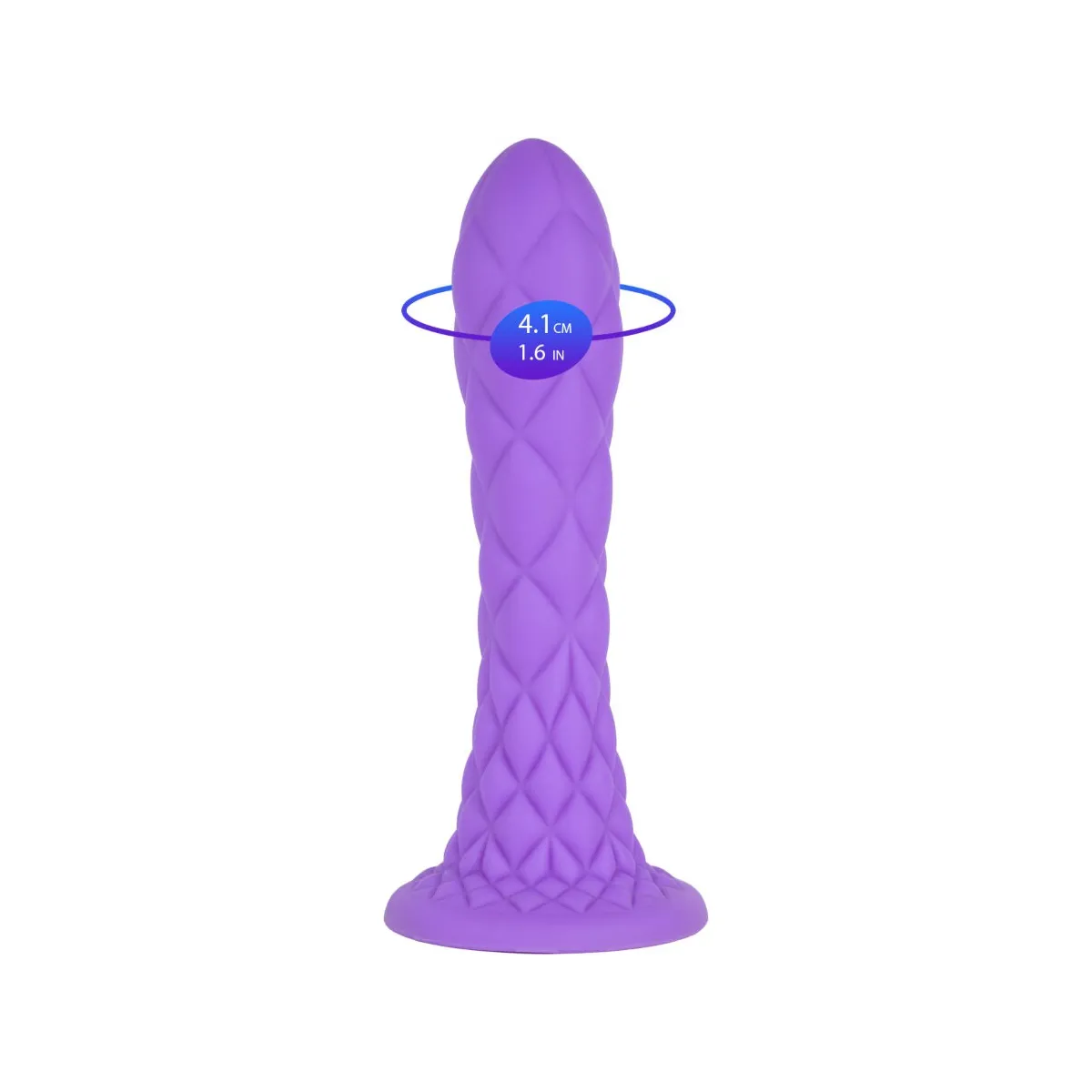 Dreamy Dildo Fantasy Flüssigsilikon Thermoreaktiv Violett 18,5 cm von Silexd | Fesselliebe.de