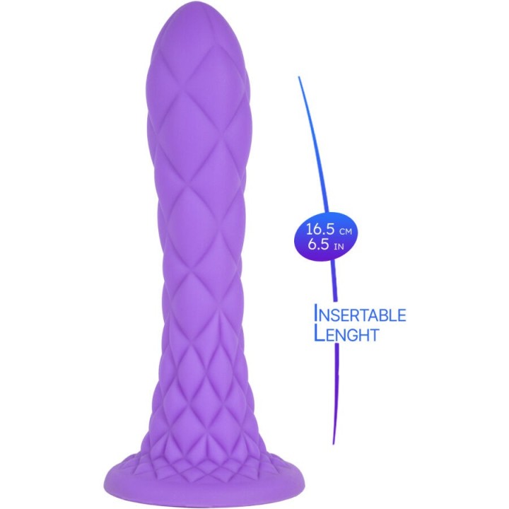 Dreamy Dildo Fantasy Flüssigsilikon Thermoreaktiv Violett 18,5 cm von Silexd | Fesselliebe.de