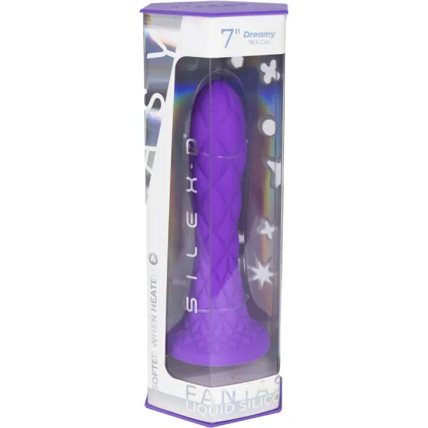 Dreamy Dildo Fantasy Flüssigsilikon Thermoreaktiv Violett 18,5 cm von Silexd | Fesselliebe.de