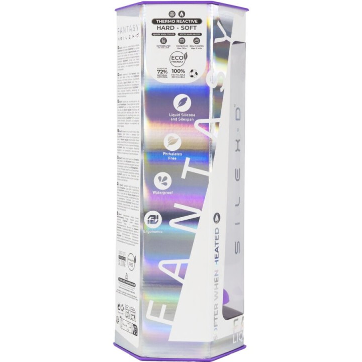 Dreamy Dildo Fantasy Flüssigsilikon Thermoreaktiv Violett 18,5 cm von Silexd | Fesselliebe.de