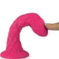 Dreamy Dildo Fantasy Flüssigsilikon Thermoreaktiv Fuchsia 18,5 cm von Silexd