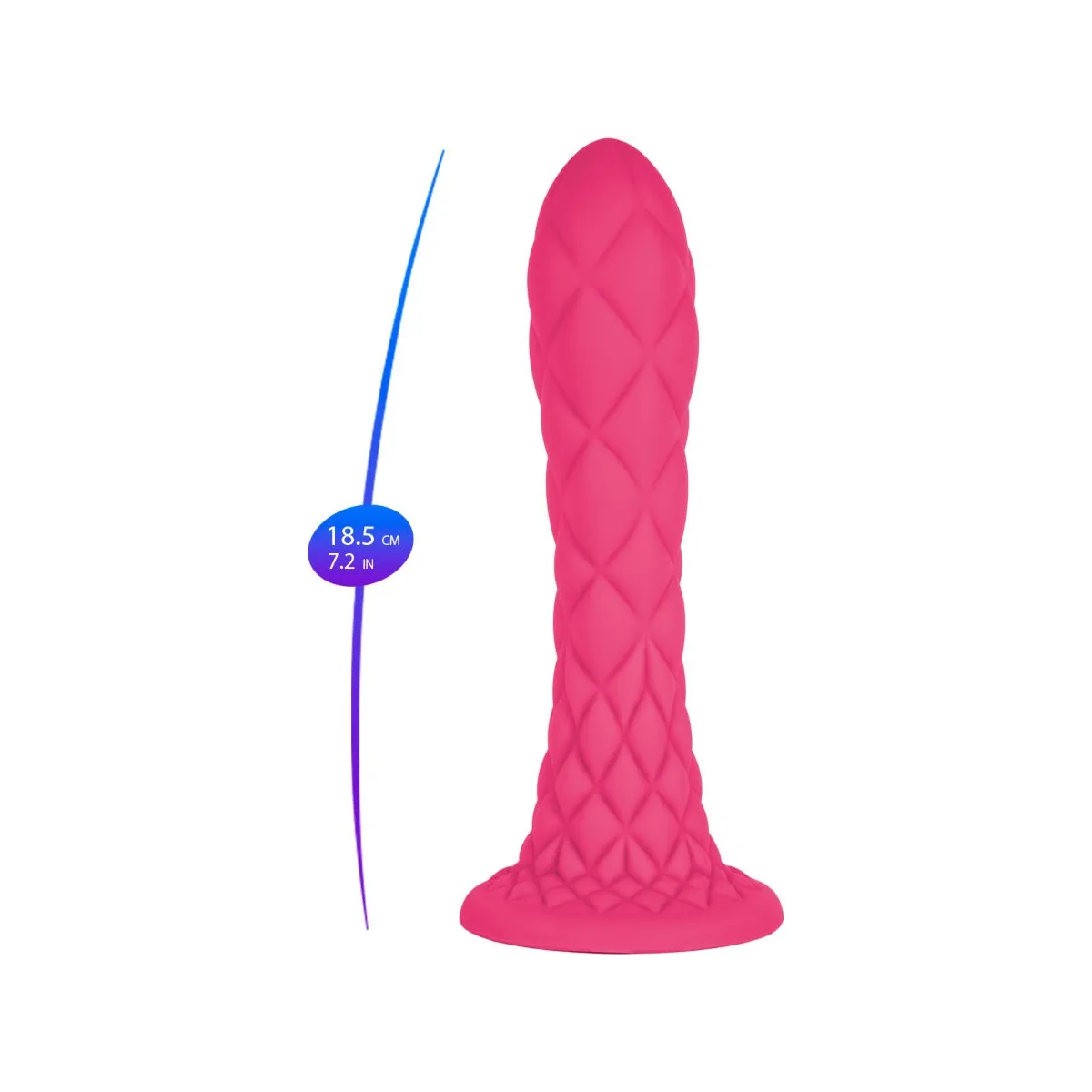 Dreamy Dildo Fantasy Flüssigsilikon Thermoreaktiv Fuchsia 18,5 cm von Silexd | Fesselliebe.de