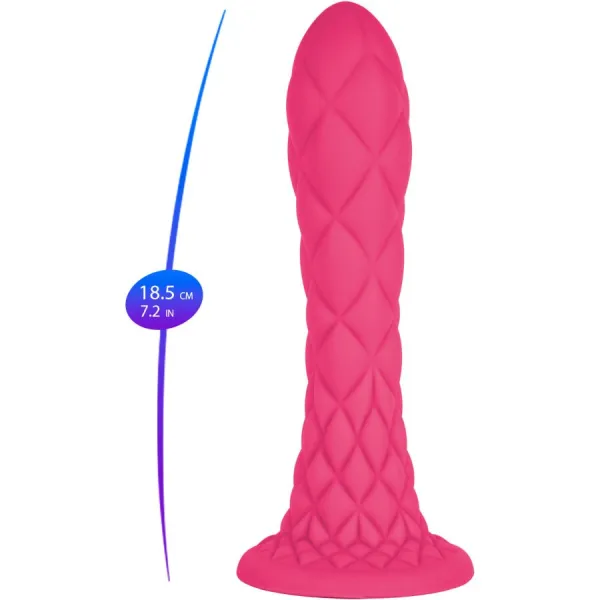 Dreamy Dildo Fantasy Flüssigsilikon Thermoreaktiv Fuchsia 18,5 cm von Silexd | Fesselliebe.de
