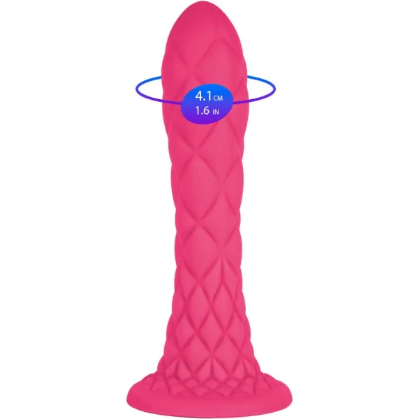 Dreamy Dildo Fantasy Flüssigsilikon Thermoreaktiv Fuchsia 18,5 cm von Silexd | Fesselliebe.de