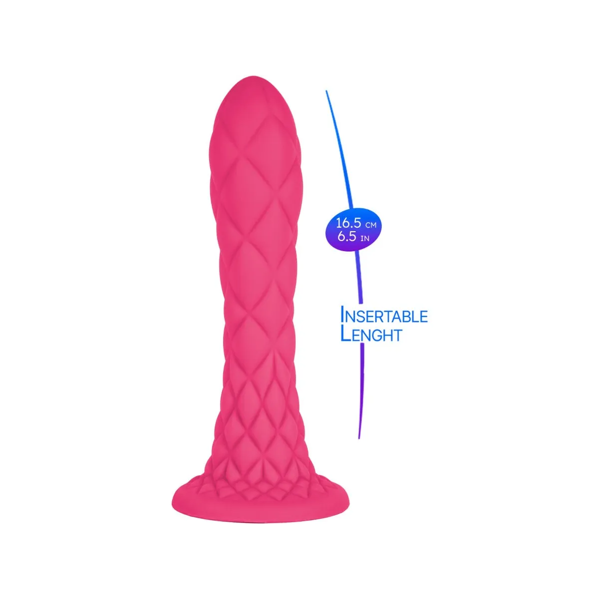 Dreamy Dildo Fantasy Flüssigsilikon Thermoreaktiv Fuchsia 18,5 cm von Silexd | Fesselliebe.de