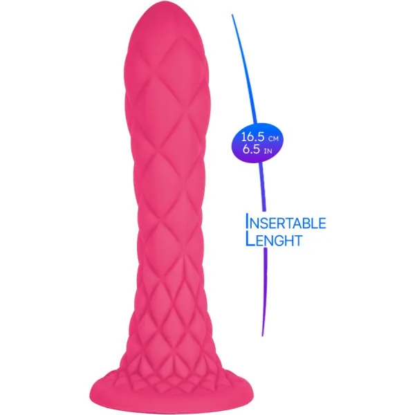 Dreamy Dildo Fantasy Flüssigsilikon Thermoreaktiv Fuchsia 18,5 cm von Silexd | Fesselliebe.de