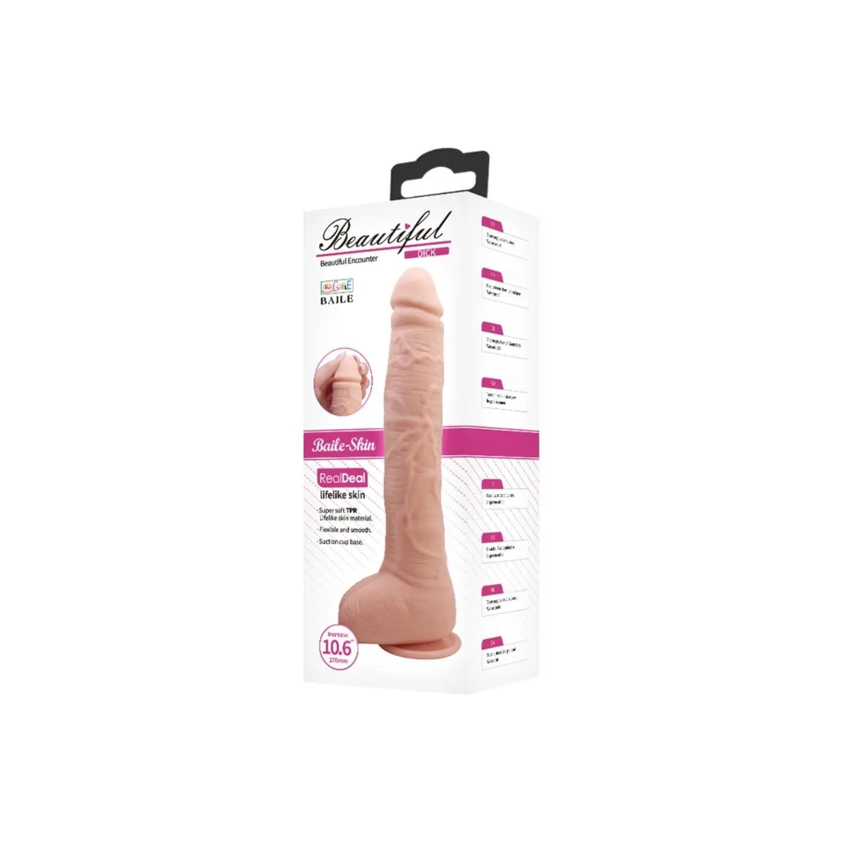 Flexibler Realistischer Dildo von Baile Dildos | Fesselliebe.de