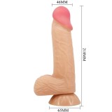 Sliding Skin Series Realistischer Dildo mit Gleitendem Haut-Saugnap 20,6 cm von Pretty Love High Grade | Fesselliebe.de
