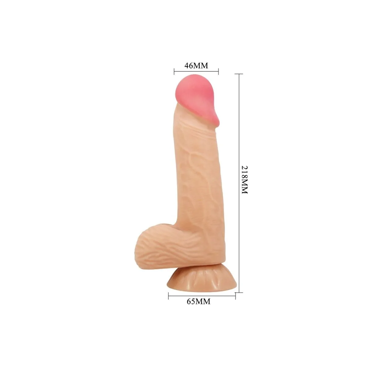 Sliding Skin Series Realistischer Dildo mit Gleitendem Haut-Saugnap 20,6 cm von Pretty Love High Grade | Fesselliebe.de