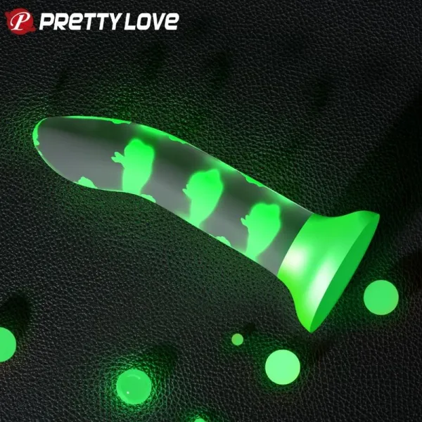 Magischer Nacht-Dildo ohne Vibration Leuchtendes Grün von Pretty Love Flirtation | Fesselliebe.de