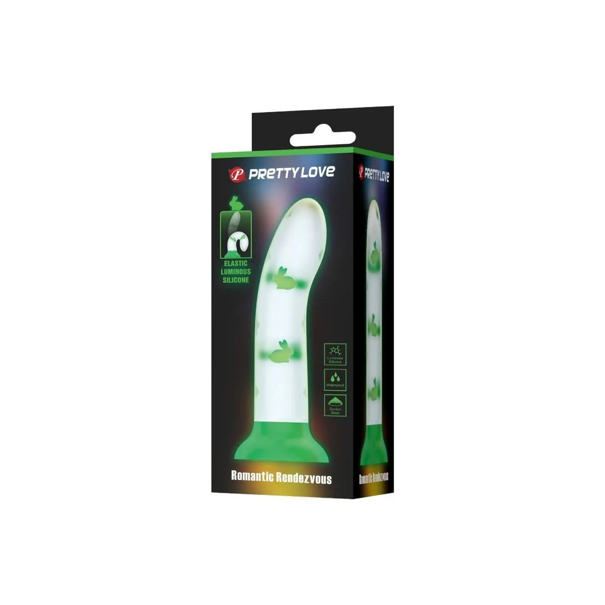 Magischer Nacht-Dildo ohne Vibration Leuchtendes Grün von Pretty Love Flirtation | Fesselliebe.de