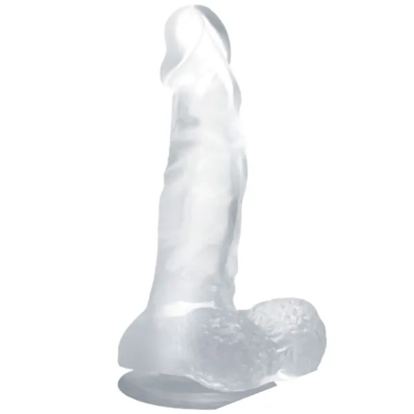 Realistischer Dildo mit Saugnapf und Hoden 16,7 cm Transparent von Baile Dildos | Fesselliebe.de