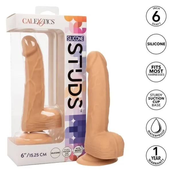 Silikon-Dildo 15,24 cm Haut von Calexotics | Fesselliebe.de