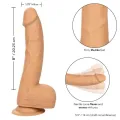 Silikon-Dildo 20,32 cm Haut von Calexotics
