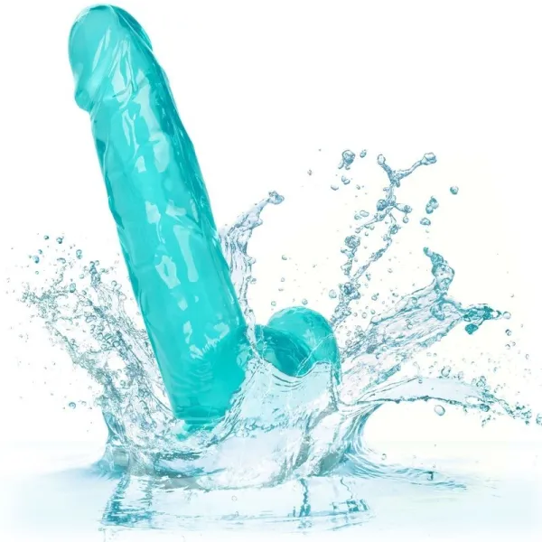 Grösse Königin-Dildo Blau 15,3 cm von Calexotics | Fesselliebe.de