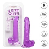 Grösse Königin-Dildo Lila 20,3 cm von Calexotics | Fesselliebe.de