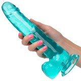 Grösse Königin-Dildo Blau 20,3 cm von Calexotics | Fesselliebe.de