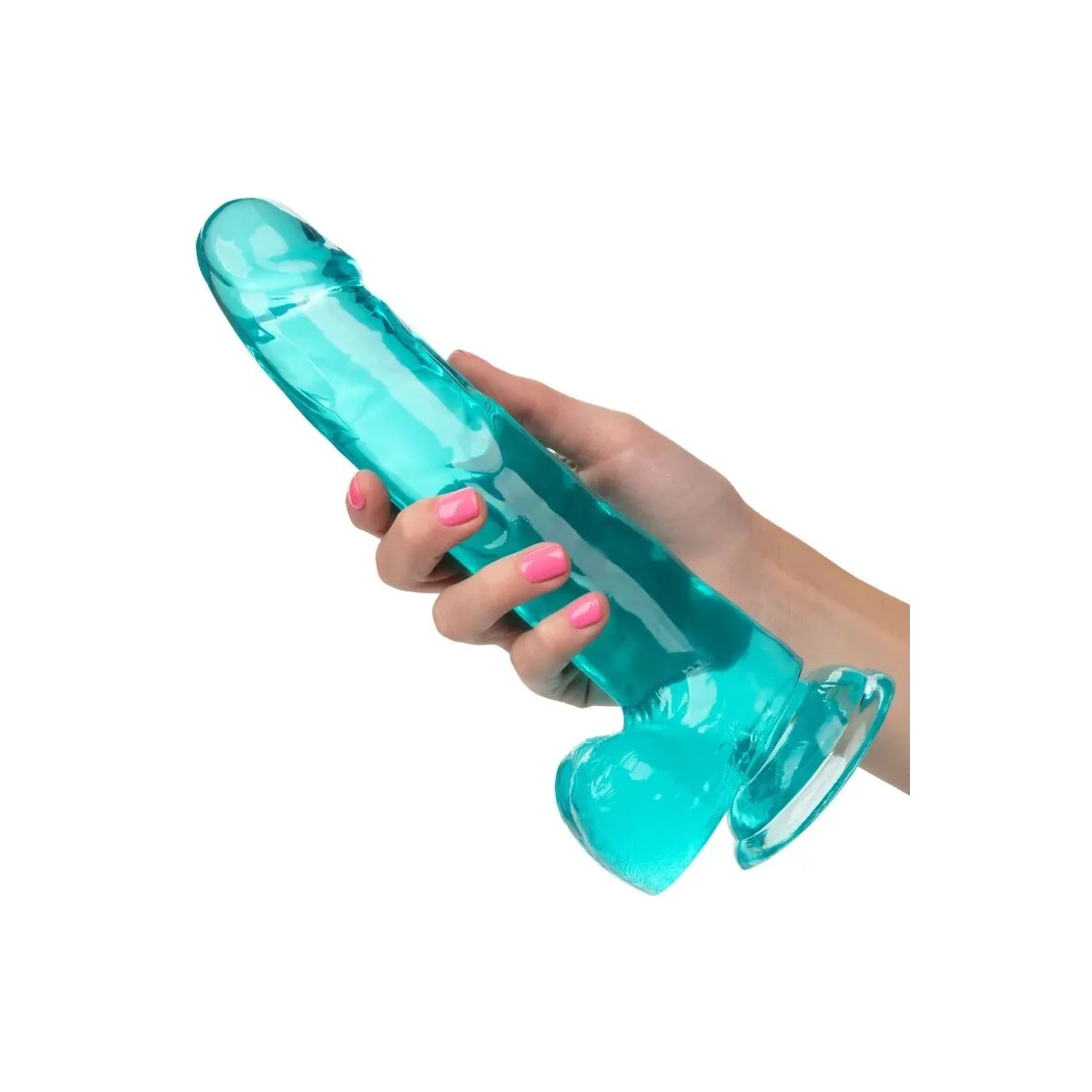 Grösse Königin-Dildo Blau 20,3 cm von Calexotics | Fesselliebe.de