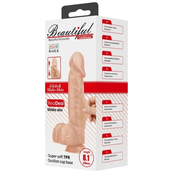 Catoblepas Flexibler Realistischer Dildo 20,6 cm natürlich von Baile Dildos | Fesselliebe.de
