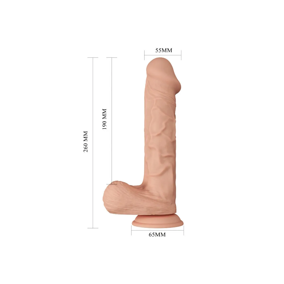 Bergrrisi Flexibler Realistischer Dildo 26 cm natürlich von Baile Dildos | Fesselliebe.de