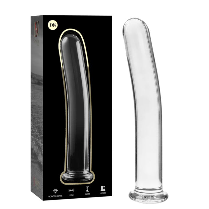Modell 8 Dildo Borosilikatglas Klar 14,5 cm -O- 2 cm von Nebula Series By Ibiza | Fesselliebe.de