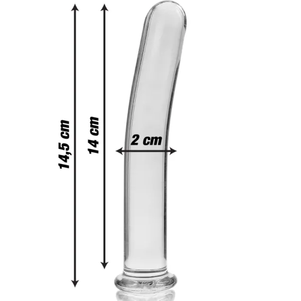 Modell 8 Dildo Borosilikatglas Klar 14,5 cm -O- 2 cm von Nebula Series By Ibiza | Fesselliebe.de