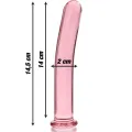 Modell 8 Dildo Borosilikatglas Rosa 14,5 cm -O- 2 cm von Nebula Series By Ibiza