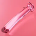 Modell 9 Dildo Borosilikatglas Rosa 15,5 cm -O- 2,5 cm von Nebula Series By Ibiza
