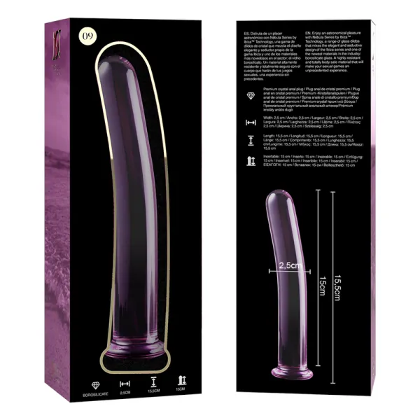 Modell 9 Dildo Borosilikatglas Rosa 15,5 cm -O- 2,5 cm von Nebula Series By Ibiza | Fesselliebe.de