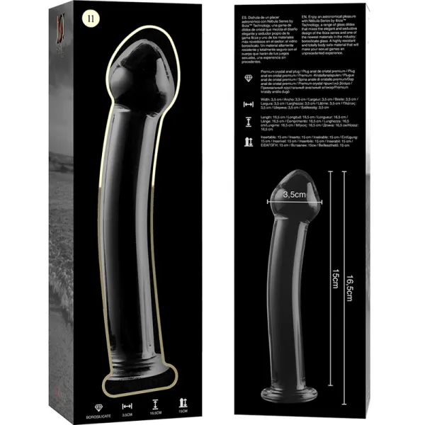 Modell 11 Dildo Borosilikatglas Klar 16 cm -O- 3 cm von Nebula Series By Ibiza | Fesselliebe.de