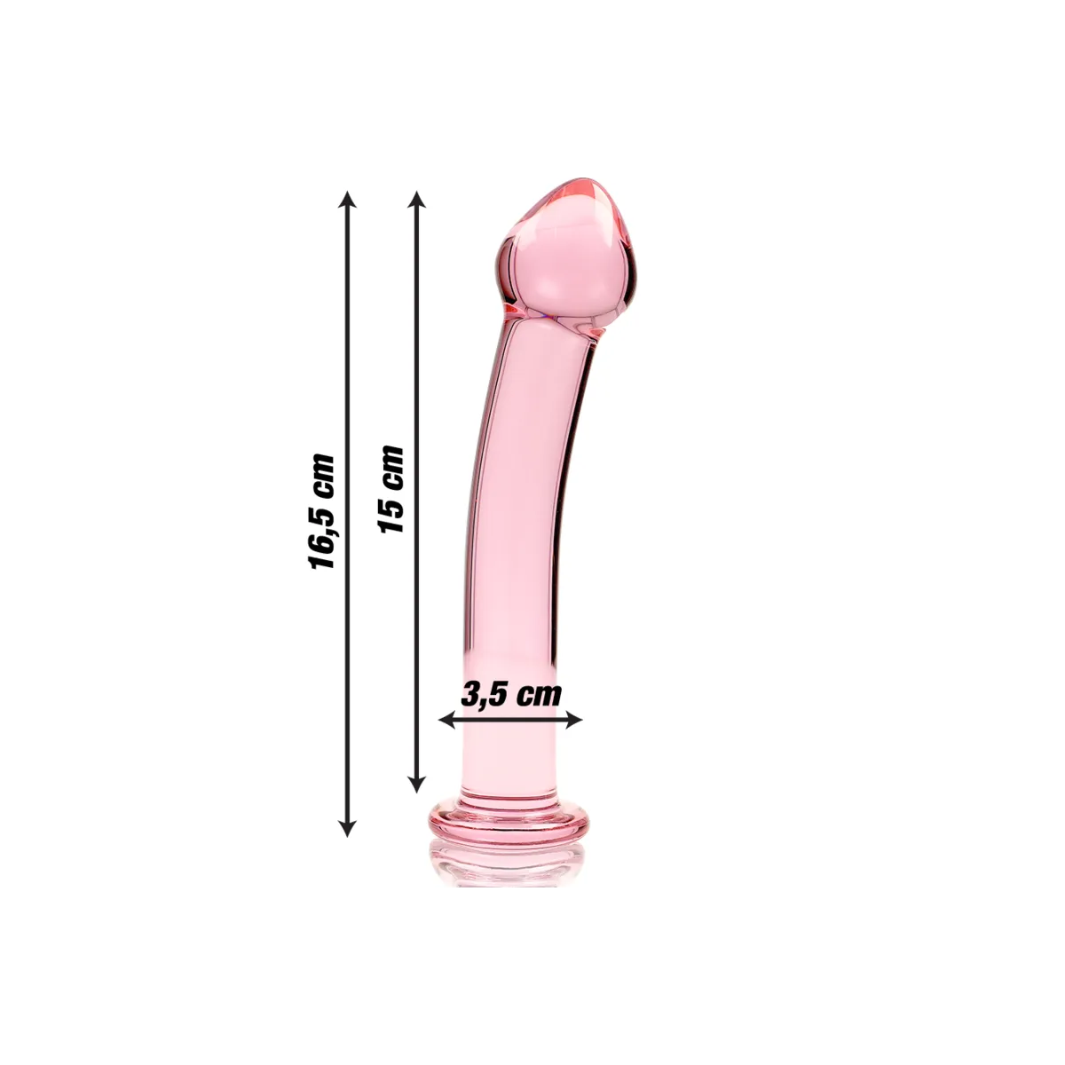 Modell 11 Dildo Borosilikatglas Rosa 16 cm -O- 3 cm von Nebula Series By Ibiza | Fesselliebe.de