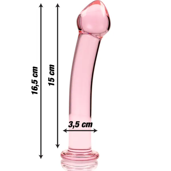 Modell 11 Dildo Borosilikatglas Rosa 16 cm -O- 3 cm von Nebula Series By Ibiza | Fesselliebe.de