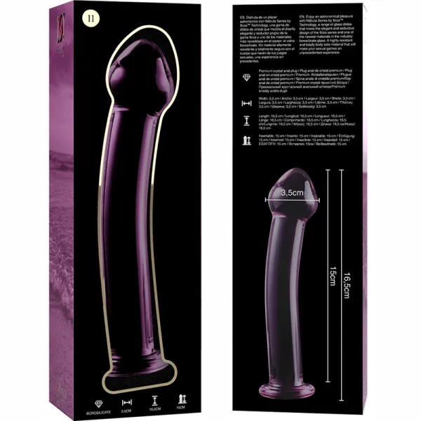 Modell 11 Dildo Borosilikatglas Rosa 16 cm -O- 3 cm von Nebula Series By Ibiza | Fesselliebe.de