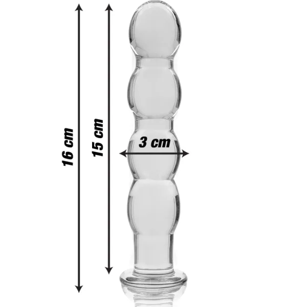 Modell 10 Dildo Borosilikatglas Klar 16,5 cm -O- 3,5 cm von Nebula Series By Ibiza | Fesselliebe.de