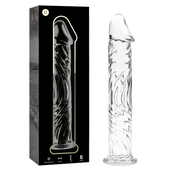 Modell 12 Dildo Borosilikatglas Klar 17 cm -O- 3,5 cm von Nebula Series By Ibiza | Fesselliebe.de