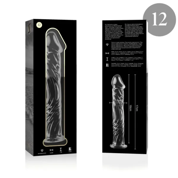 Modell 12 Dildo Borosilikatglas Klar 17 cm -O- 3,5 cm von Nebula Series By Ibiza | Fesselliebe.de