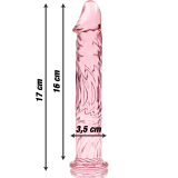 Modell 12 Dildo Borosilikatglas Rosa 17 cm -O- 3,5 cm von Nebula Series By Ibiza | Fesselliebe.de
