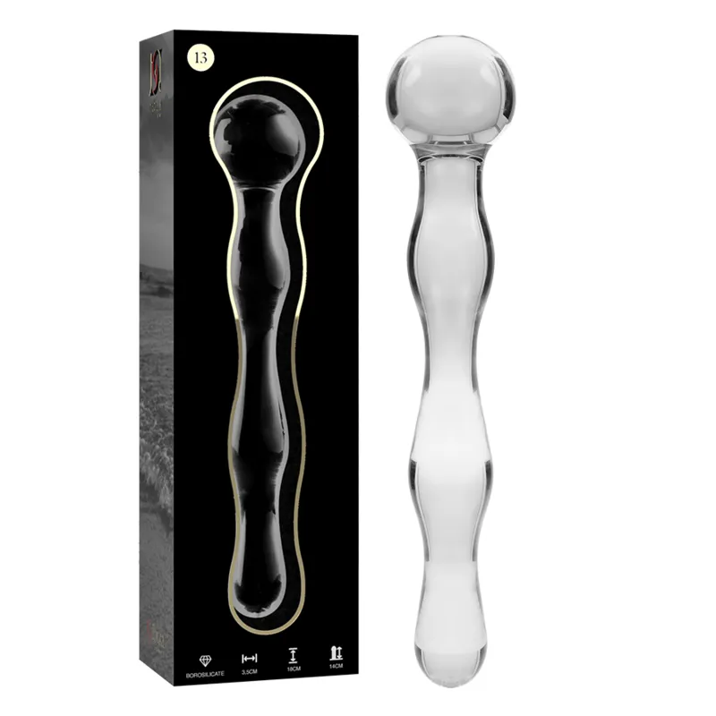 Modell 13 Dildo Borosilikatglas Klar 18 cm -O- 3,5 cm von Nebula Series By Ibiza | Fesselliebe.de
