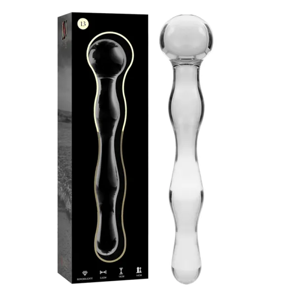 Modell 13 Dildo Borosilikatglas Klar 18 cm -O- 3,5 cm von Nebula Series By Ibiza | Fesselliebe.de