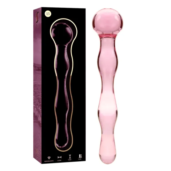 Modell 13 Dildo Borosilikatglas Rosa 18 cm -O- 3,5 cm von Nebula Series By Ibiza | Fesselliebe.de