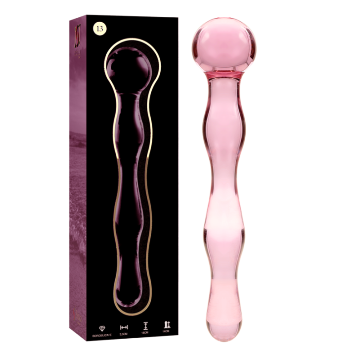 Modell 13 Dildo Borosilikatglas Rosa 18 cm -O- 3,5 cm von Nebula Series By Ibiza | Fesselliebe.de